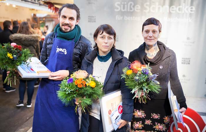 Gewinner der Süßen Schnecke 2016 beim Berliner Naschmarkt